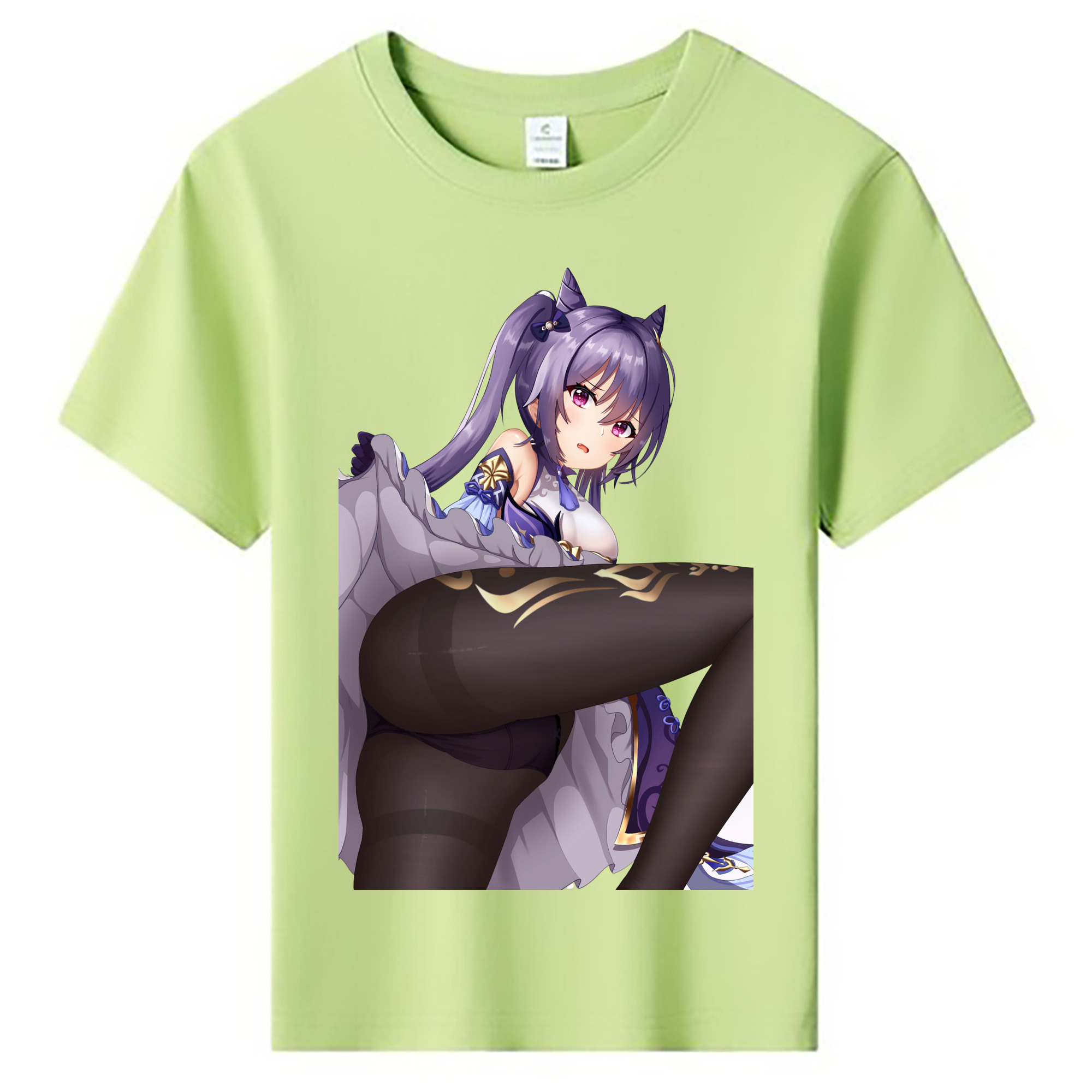 げんし神 刻晴 こくせい genshin Kokusei 綿100％キッズTシャツ（フロントプリント）